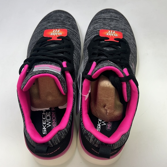 Skechers Women’s Skech-Air Dynamite Paradise Waves Sneaker, Black/Pink, 7 - Picture 7 of 7